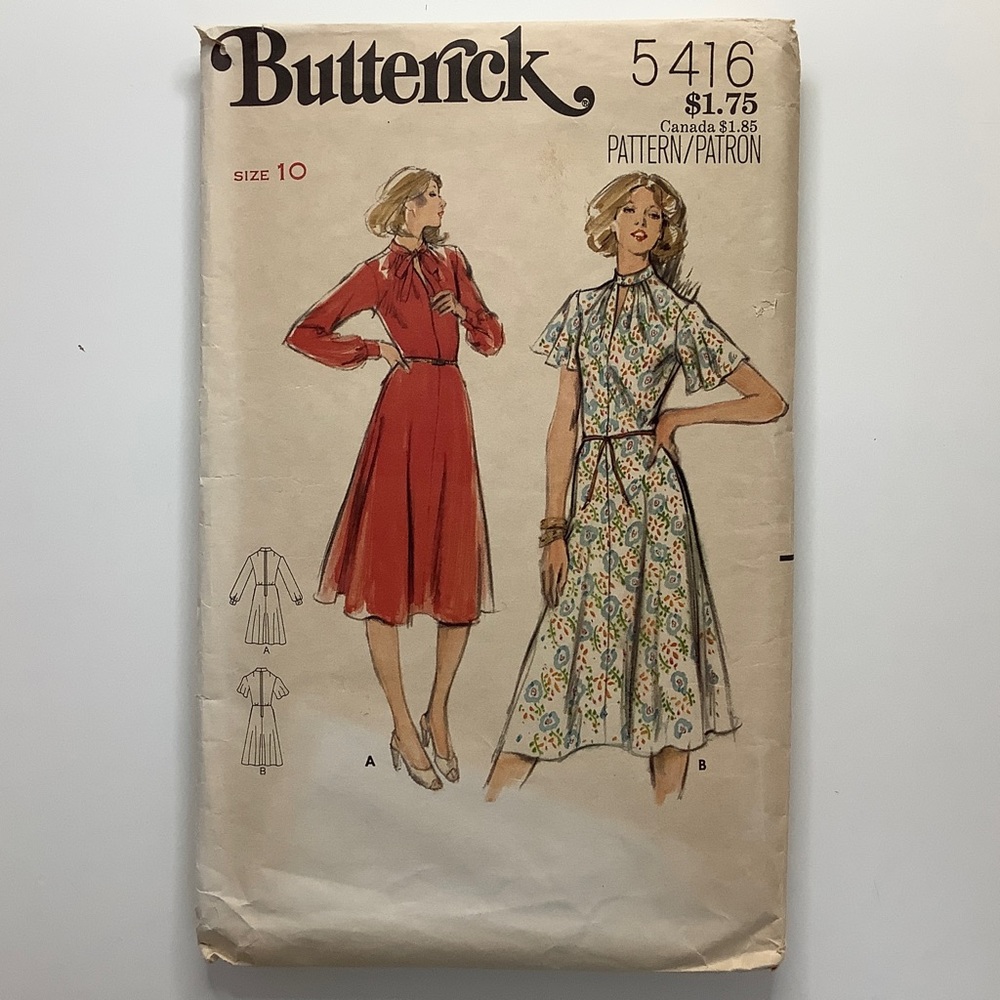 Butterick 5416 Sewing Pattern